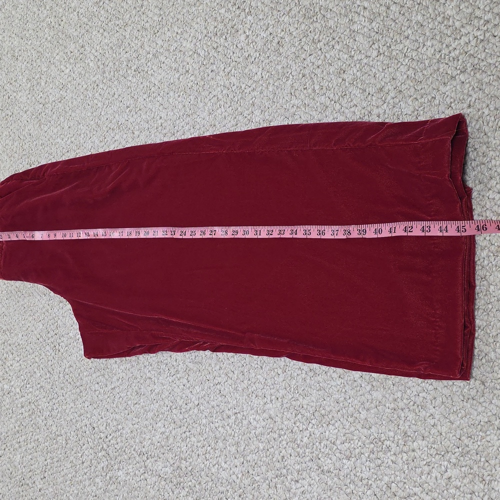 Wide Leg Mid Rise Velvet Pants - Picture 13 of 16
